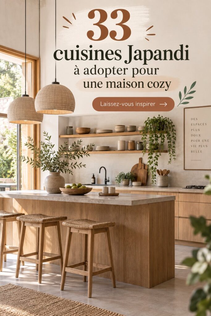 Cuisines Japandi modernes et chaleureuses