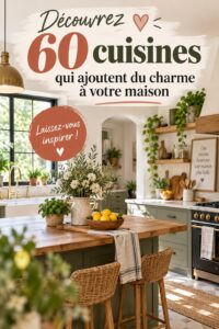 Cuisine moderne et chaleureuse avec des touches de décoration en bois