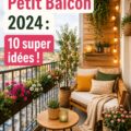 Un petit balcon joliment décoré avec des plantes et des meubles confortables