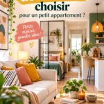 Un petit appartement décoré avec un style moderne et épuré, mettant en valeur l'espace