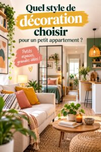 Un petit appartement décoré avec un style moderne et épuré, mettant en valeur l'espace