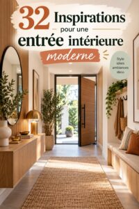 Entrée moderne avec des touches inspirantes pour 2026.