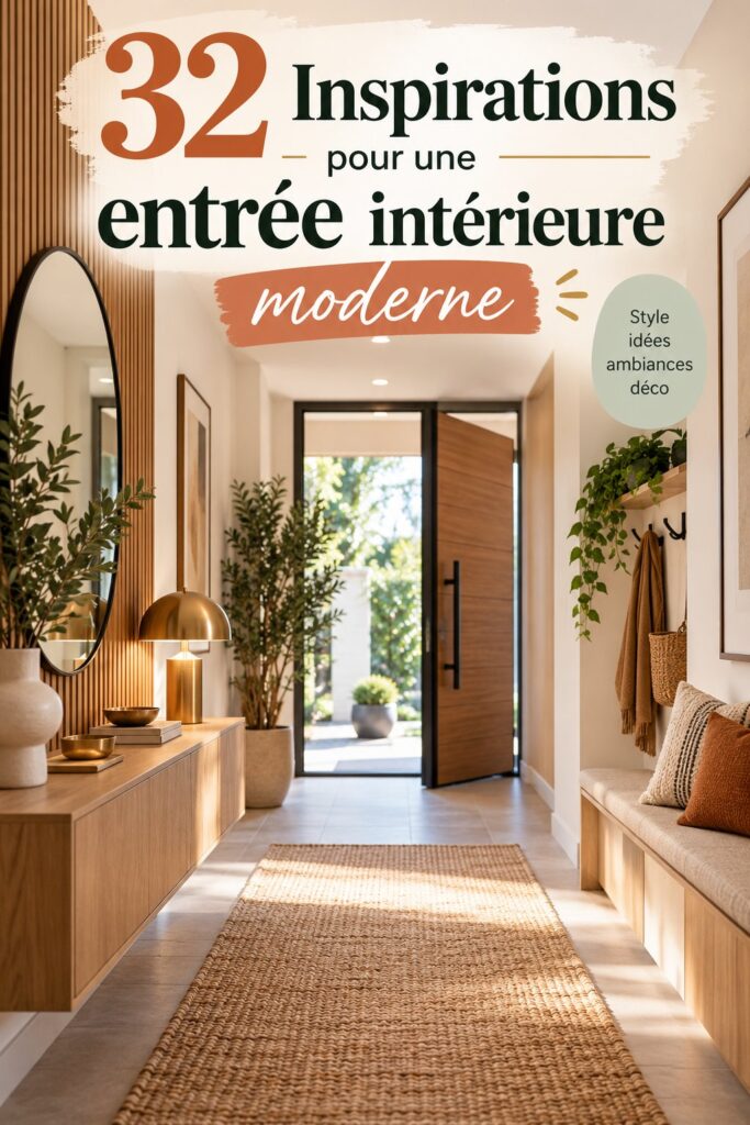 Entrée moderne avec des touches inspirantes pour 2026.