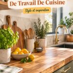 Plan de travail de cuisine décoré avec élégance et créativité
