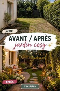 Un jardin cosy avec des chaises confortables et des lumières douces