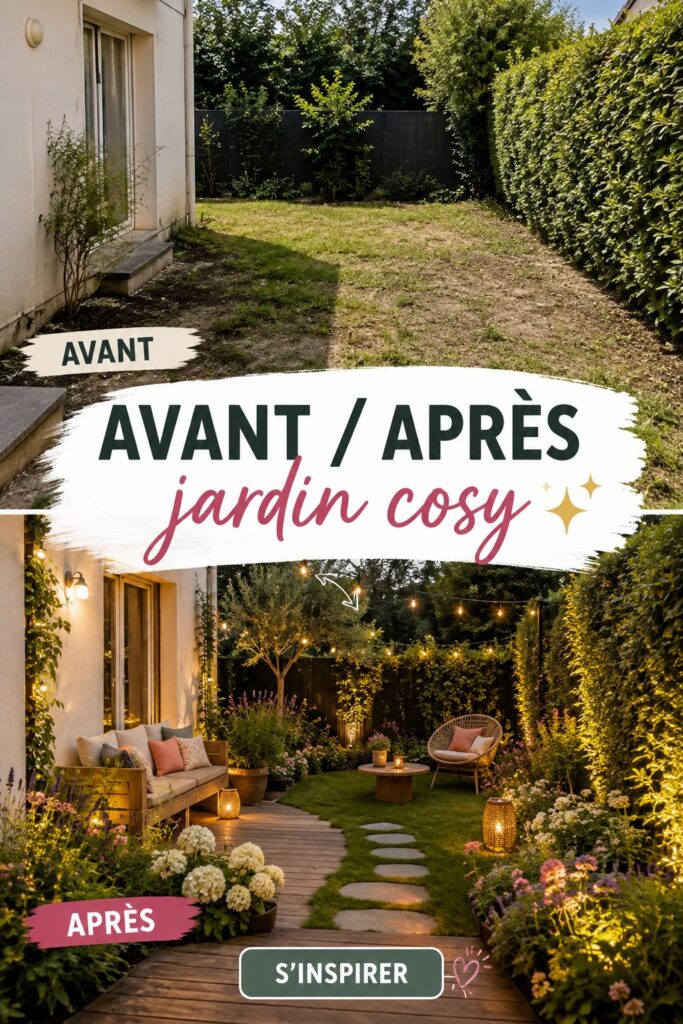 Un jardin cosy avec des chaises confortables et des lumières douces