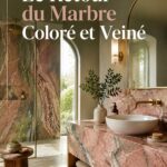Salle de bain moderne avec du marbre coloré