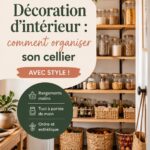 Cellier organisé avec étagères et bocaux