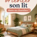 Chambre avec un lit bien orienté pour un confort optimal.