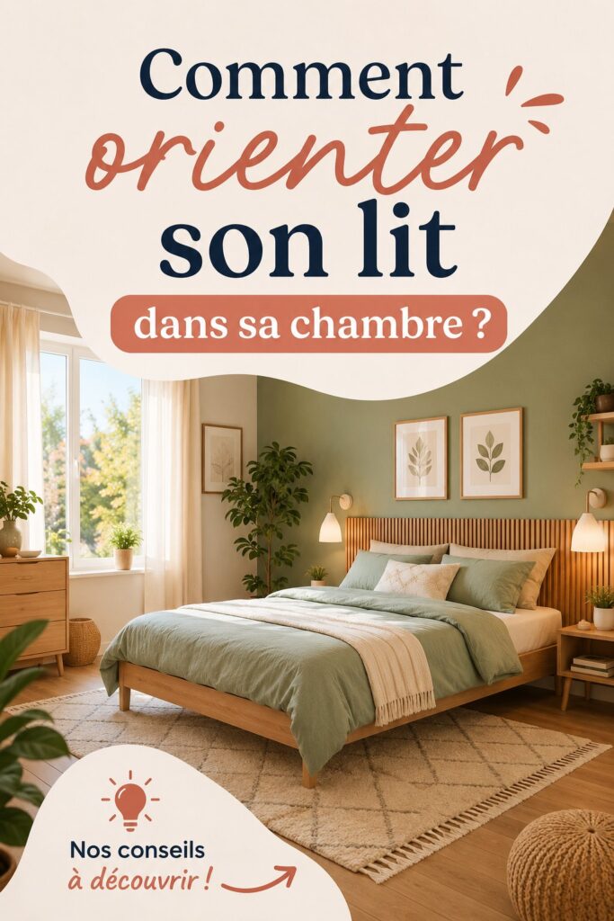 Chambre avec un lit bien orienté pour un confort optimal.