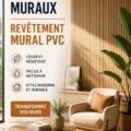 Panneaux muraux en PVC décoratifs dans un intérieur moderne