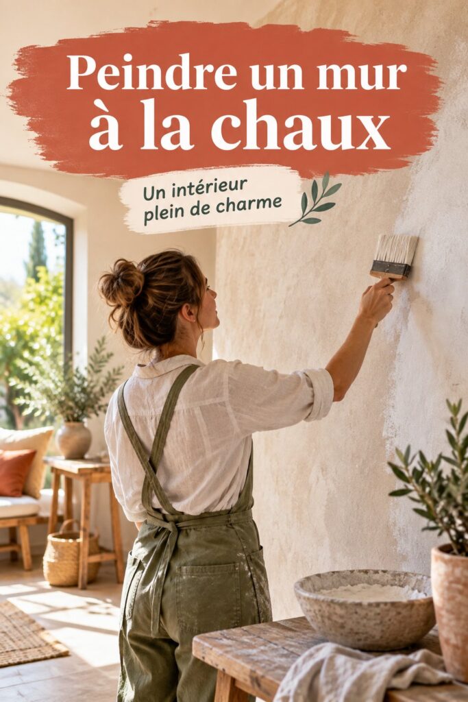 Mur peint en Tadelakt, offrant une finition chaleureuse et texturée.