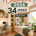 Une petite chambre moderne et chaleureuse avec des touches de couleur et décorations DIY
