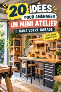 Aménagement d'un garage en mini atelier DIY avec des rangements optimisés