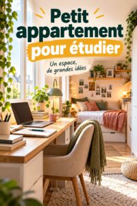 Aménagement d'un petit appartement avec un espace de travail fonctionnel