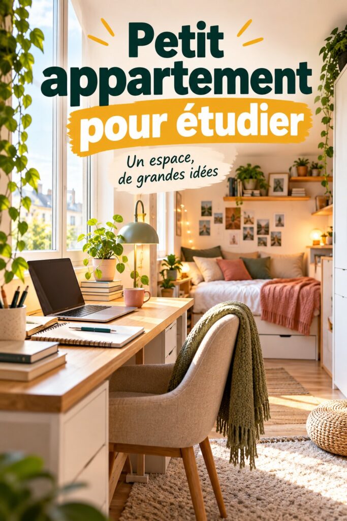 Aménagement d'un petit appartement avec un espace de travail fonctionnel