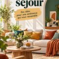 Un séjour moderne avec des couleurs harmonieuses et accueillantes