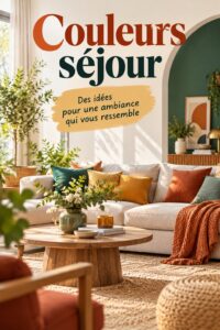 Un séjour moderne avec des couleurs harmonieuses et accueillantes