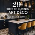 Cuisine moderne de style Art Déco avec des éléments luxueux