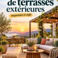 Terrasse extérieure aménagée avec des meubles confortables et des plantes.