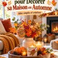 Une maison décorée d'inspirations DIY pour l'automne, avec des éléments naturels.