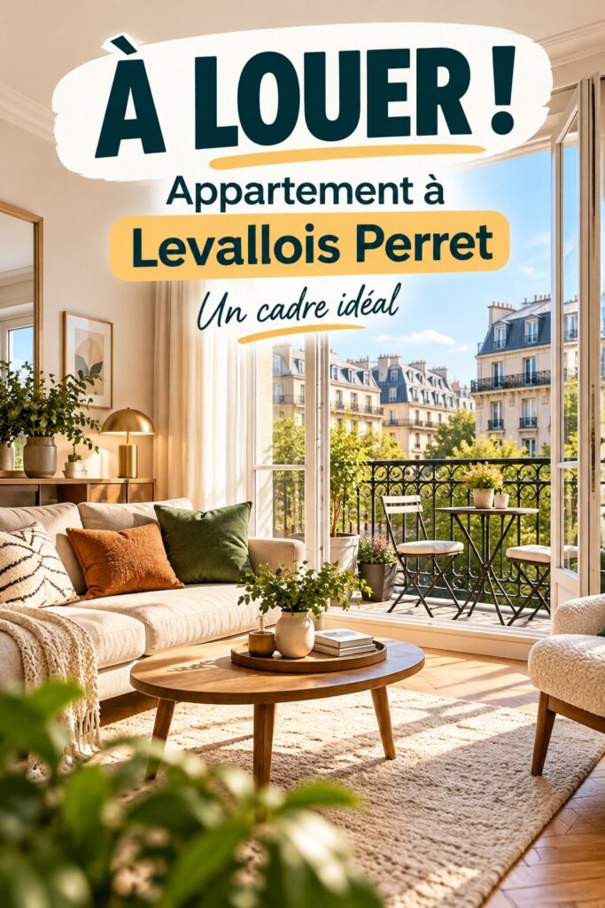 Appartement chaleureux à Levallois-Perret avec une décoration moderne et accueillante.