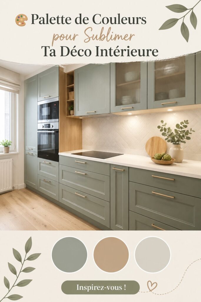 Une belle palette de couleurs pour décoration intérieure avec des nuances chaleureuses