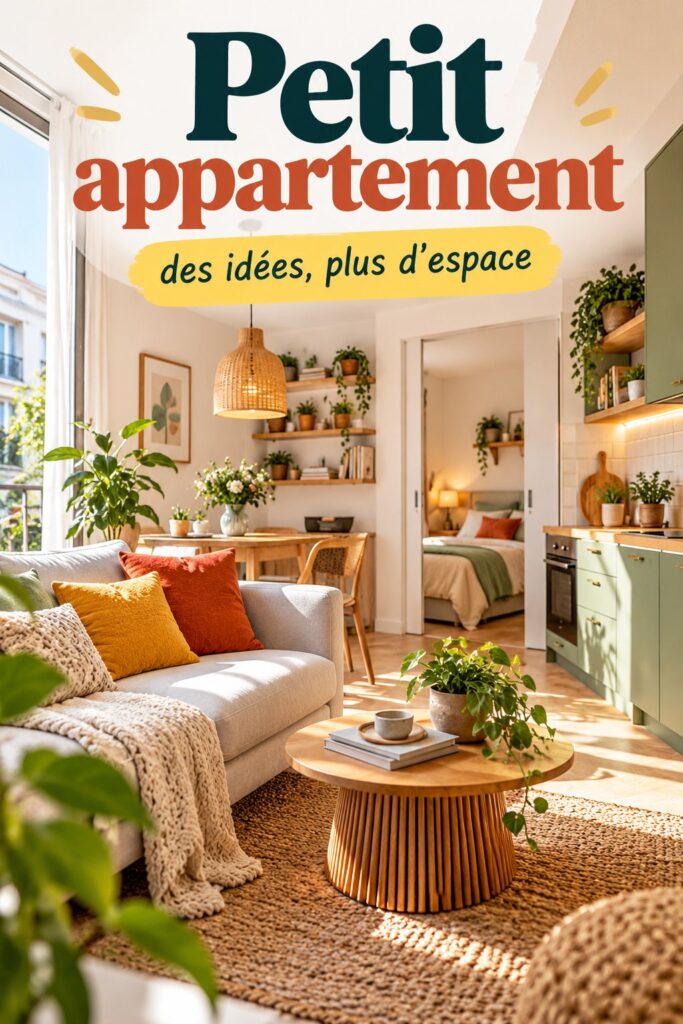 Un petit appartement bien aménagé avec un style cosy et fonctionnel.
