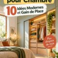Placard moderne et fonctionnel dans une chambre contemporaine, offrant un gain de place.