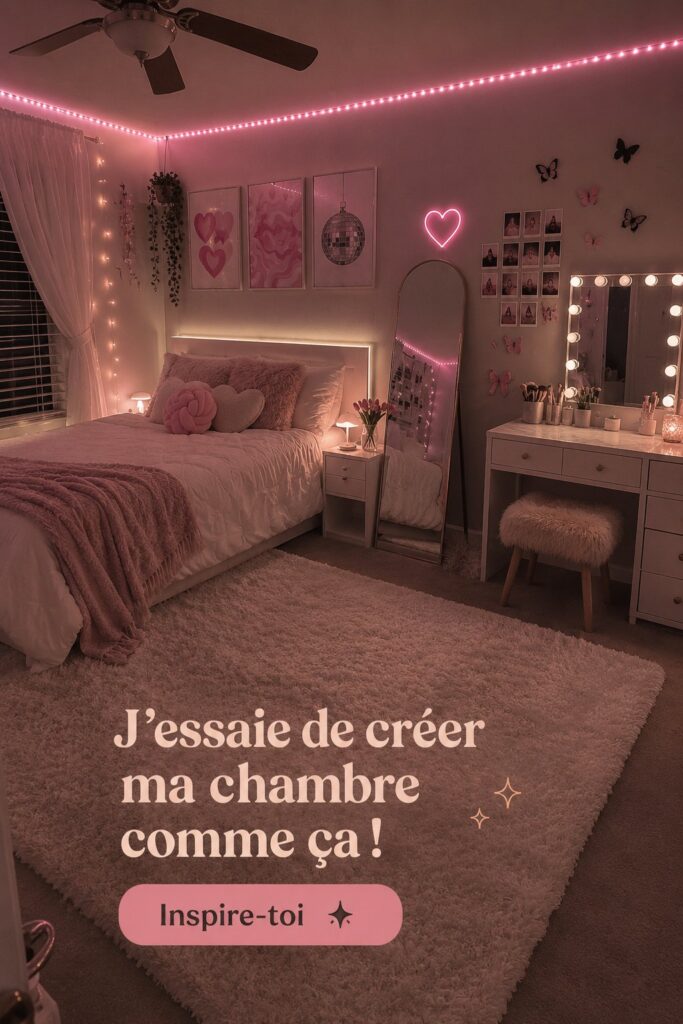 Chambre décorée de manière chaleureuse avec des couleurs douces et du textile confortable.