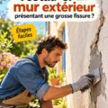 Un mur extérieur fraîchement rénové avec une peinture vivante.