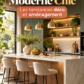Cuisine moderne avec des couleurs tendances et un aménagement chic en 2026